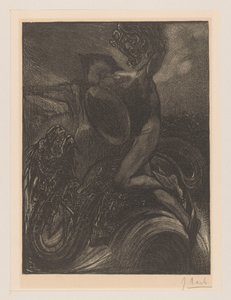 Perseus og sjømonsteret av Johannes Josephus Aarts (signed by artist)