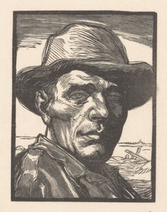 Portrett av en ukjent mann av Johannes Josephus Aarts (signed by artist)