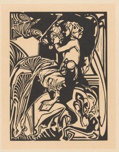 Satyr med drueklase av Johannes Josephus Aarts