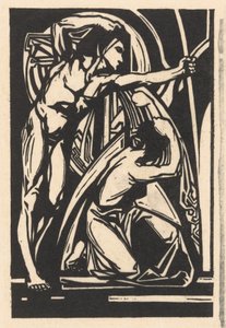 Stående mann og knelende kvinne av Johannes Josephus Aarts