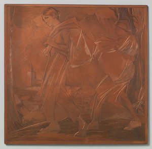 To kvinner, begge bærer en bag av Johannes Josephus Aarts