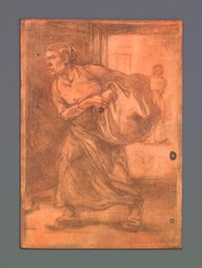 Kvinne bærer en balle av Johannes Josephus Aarts