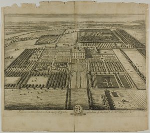 Acklam i Cleveland i County of Yorke, plate 64 fra Britannia Illustrata av Johannes Kip
