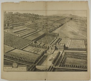Fair Lawn i County of Kent, plate 49 fra Britannia Illustrata av Johannes Kip