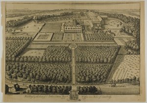 Maddingley, plate 57 fra Britannia Illustrata av Johannes Kip