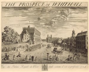 The Plan of Whitehall, 1724 av Johannes Kip