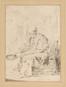 Pannekakekvinne, 1768. av Johannes Kornlein