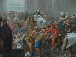 Karneval i Roma detalj, ca. 1650