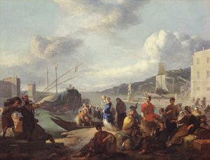 Utsikt over en havn, 1666