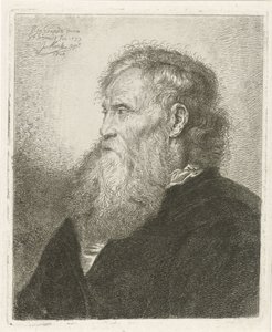 Portrett av en gammel mann med skjegg