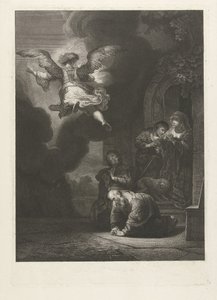 Engelen forlater Tobias og familien hans av Johannes Pieter de Frey