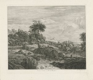 Steinete landskap av Johannes Pieter de Frey
