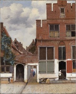 Utsikt over hus i Delft, kjent som «Den lille gaten».[1] Alternativ(e) tittel(er): Utsikt over hus i Delft.[2] Den lille gaten.[2] av Johannes Vermeer