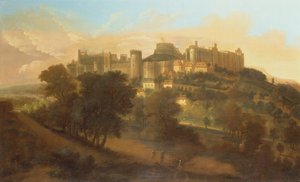 En utsikt over Windsor Castle fra sør