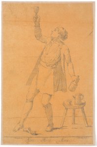 Portrett av Jens Juel? Lime av Johannes Wiedewelt