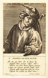 Portrett av Jan van Eyck, nederlandsk maler av tidlig nordrenessansekunst
