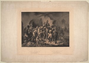 Den franske hæren i Kreml i Moskva, 1830 av Johannes Woelffle