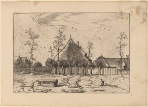 Gård av Johannes and Lucas van Doetechum after Master of the Small Landscapes