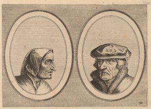 "Buyltje On-versaed" og "Waerner Alwayst-meer" av Johannes and Lucas van Doetechum after Pieter Bruegel the Elder
