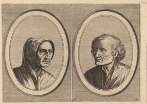 "Erlijcke Lyn" og "Snoepighe Steeve" av Johannes and Lucas van Doetechum after Pieter Bruegel the Elder