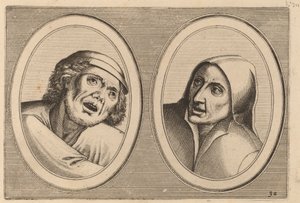 "Harme Snap-op" og "Keursje-sonder-naed" av Johannes and Lucas van Doetechum after Pieter Bruegel the Elder