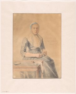 Portrett av Catherine van Eck av Johannes de Koning (signed by artist)