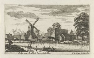 Utsikt over Morebleek utenfor Amsterdam Gesigie aan de Morebleek utenfor Amsterdam (tittel på objekt)