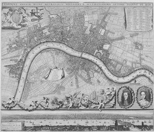 Kart over London, 1690