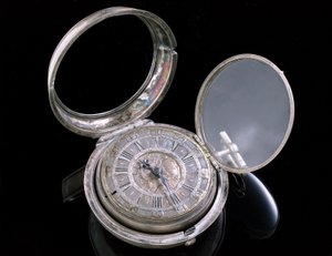 Verge klokke. Haag, ca. 1695 (metall) (se også 259581-82) av Johannes van Ceulen