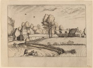 Landhus av Johannes van Doetechum, the Elder and Lucas