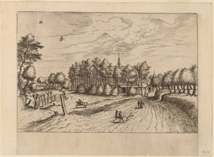 Gård av Johannes van Doetechum, the Elder and Lucas