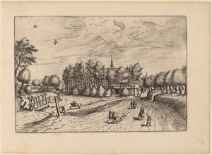 Gård av Johannes van Doetechum, the Elder and Lucas