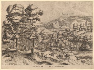 Rustikk marked av Johannes van Doetechum the Elder and Lucas