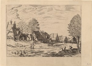 Landsbygate av Johannes van Doetechum, the Elder and Lucas