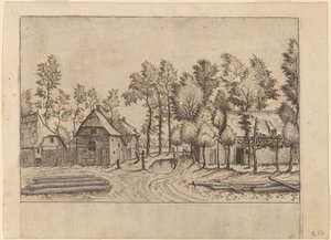 Landsbygate av Johannes van Doetechum, the Elder and Lucas