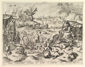 The Temptation of St. Anthony.n.d. Skapere: Johannes van Doetecum I, Lucas van Doetecum. av Johannes and Lucas van Doetecum