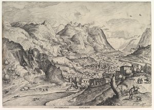The Crafty Bird-Catcher Insidiosus auceps fra The Large Landscapes, ca. 1555-56.
