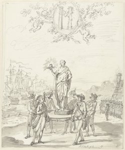General Arms, dekorasjon på Kadijksplein, 1795 av Johannes van Dregt (rejected attribution)