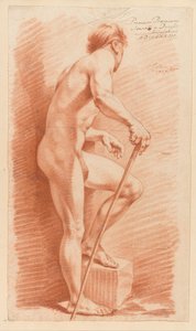 Stående naken mann, sett fra siden (1. premie 1773) av Johannes van Dregt