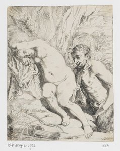 Sovende nymfe og satyr av Johannes van Seegen