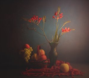 Klassiske blomster og frukt av John-Mei Zhong