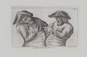En sint mann med fingerpeker (gravering)