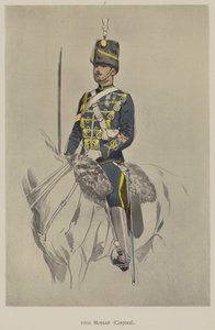 19. husar, korporal (farge litho) av John (after) Charlton