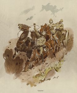 Katastrofe (farge litho) av John (after) Charlton