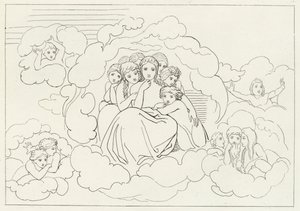 Himmelmeteorer, Paradise, Canto 30 (gravering) av John (after) Flaxman