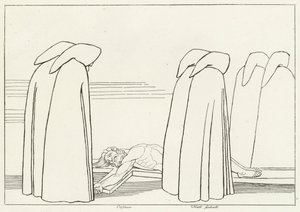 Hyklere, Inferno, Canto 23 (gravering) av John (after) Flaxman