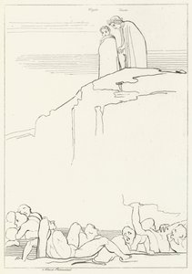 Malebolgia, Inferno, Canto 18 (gravering) av John (after) Flaxman