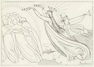 Det aktive gode, Paradise, Canto 6 (gravering) av John (after) Flaxman