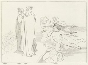 Broen, Inferno, Canto 21 (gravering) av John (after) Flaxman