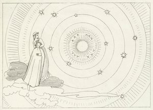 The Empyreum, Paradise, Canto 28 (gravering) av John (after) Flaxman